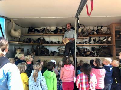 Besuch der Rollenden Waldschule 25.08.2021